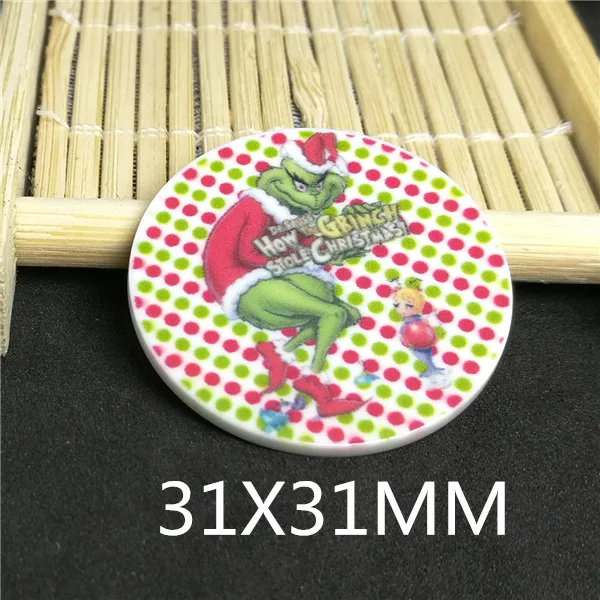 

Free shipping 25pcs/lot 31*31MM cartoon planar resin