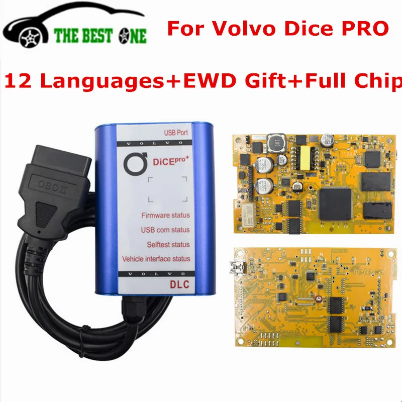 Новинка 2015A для Volvo Vida Dice PRO+ 2014D EWD подарок диагностический инструмент полный чипы кубик Pro сканер Volvo