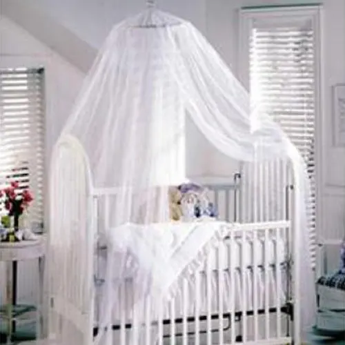 Baby Mosquito Net Baby Toddler Bed Crib Canopy Netting White in Crib