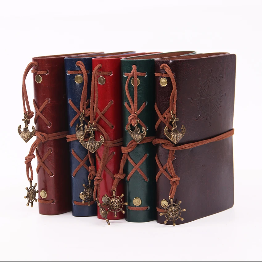 New Diary Notebook Vintage Pirate Note Book Replaceable Traveler Notepad Book Leather Cover Kraft Paper Notebook New Diary Notebook Vintage Pirate Note Book Replaceable Traveler Notepad Book Leather Cover Kraft Paper Notebook