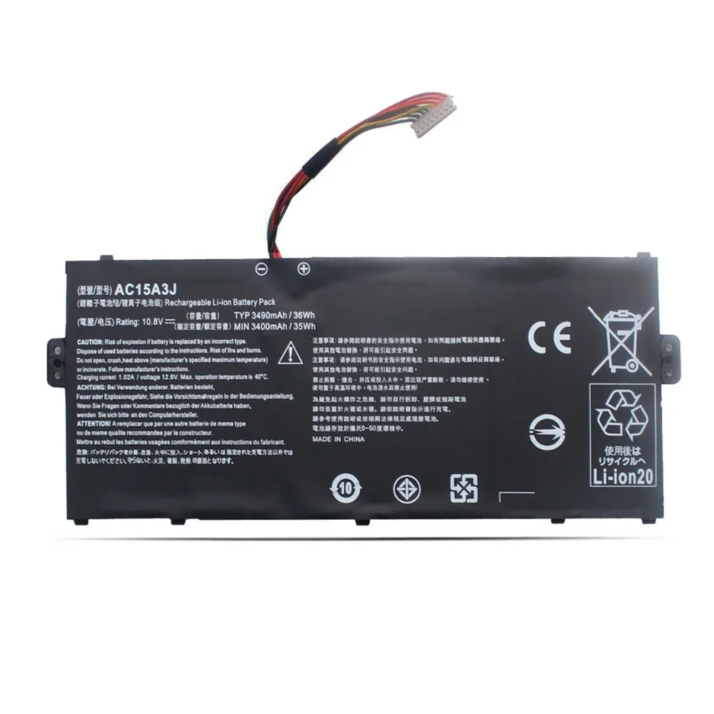 AC15A8J Battery AC15A3J for Acer Chromebook 11 R11 R 11 CB3-131 CB5-132T C735 C738 C738T CB3-131-C3SZ C3KD CACA C4RW KT.00303.01