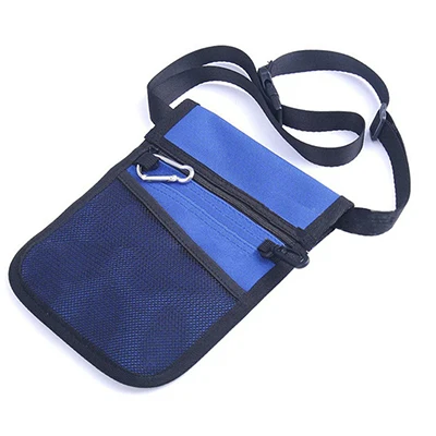 Поясная сумка для медсестры, сумка для портативного инструмента, быстрый мешок для сбора, Женский карман, небольшой ремень, органайзер, бандолера, Enfermera, Tookit, кошелек, женский - Цвет: Синий