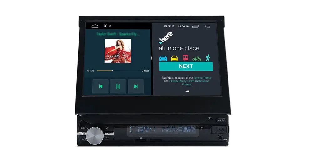 Best Android 9.0 Single Din Car Stereo Radio 2GB 16GB HD Touch Screen GPS Navigation WiFi Bluetooth Universal car Multimedia Player 9