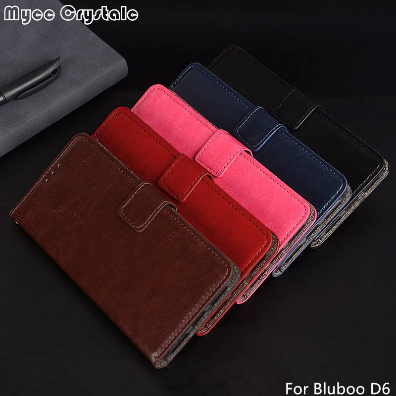 

New Arrvial PU Leather Magnetic Flip PU Wallet Case for Bluboo D6 Pro D6ProCase Card Slots Photo Frame Stand Phone Bags Cover