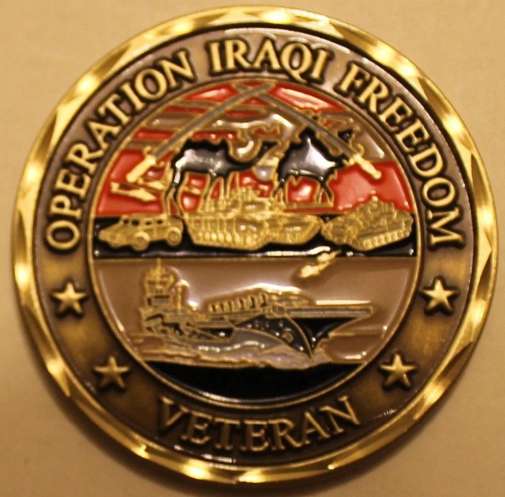 Операция «irakan Freedom-irakan War Veteran OIF наградная монета»,* образец, DHL