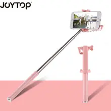 JOYTOP мини селфи палка с кнопкой Проводная силиконовая рукоятка-Монопод универсальная для iPhone для Android samsung huawei Xiaomi палочки