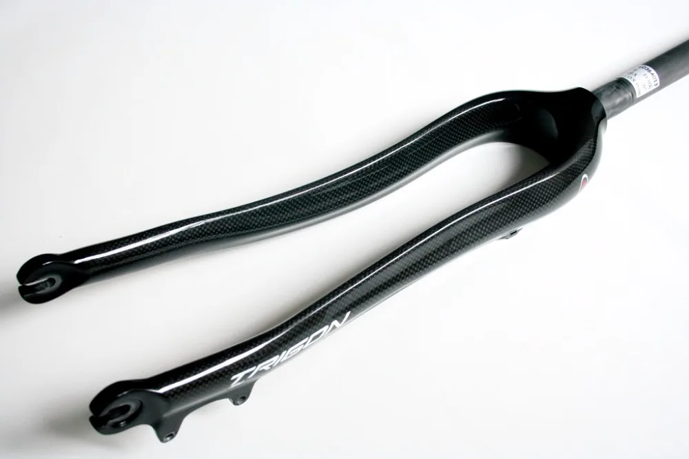 Новый MC01 TRIGON MTB жесткая Карбоновая вилка 26 &quot1 1/8&quot дисковый тормоз 565 г Черный