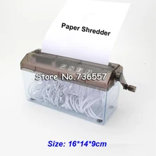 Шредер ручной измельчитель бумаги файл документов ручной работы прямой режущий станок инструмент для школы офиса домашнего использования