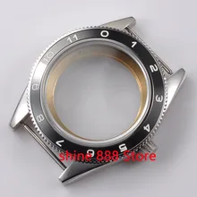 41 мм черный керамический Безель сапфир cystal чехол для часов, подходит для движения ETA 2824 2836