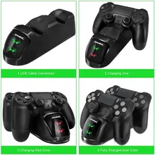 PS4 Controller Dual USB Charging Docking Station