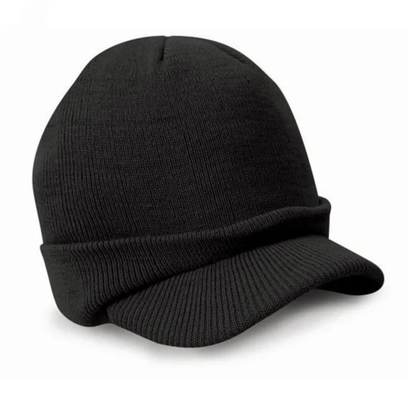 ski cap with visor