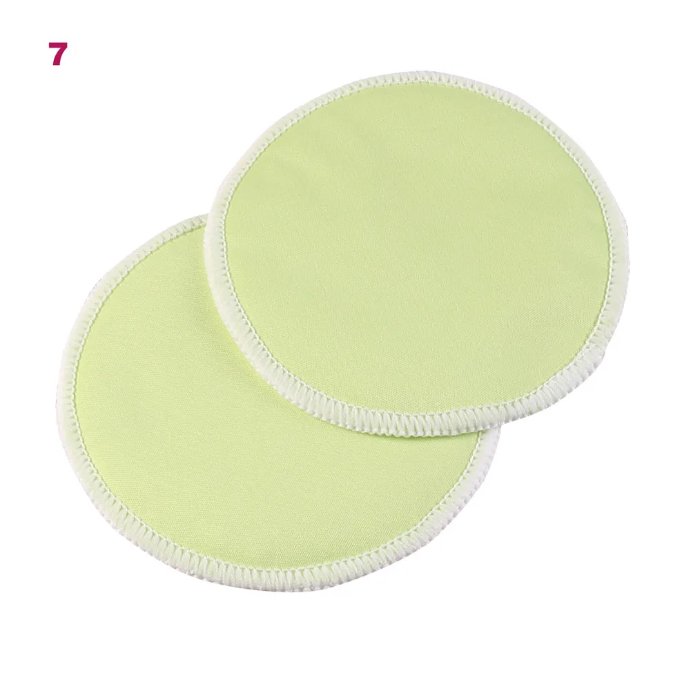 New 10Pcs Mom Bamboo Breast Nursing Pad Waterproof Washable Feeding Reusable 3 Layers Thick Pads VN 68