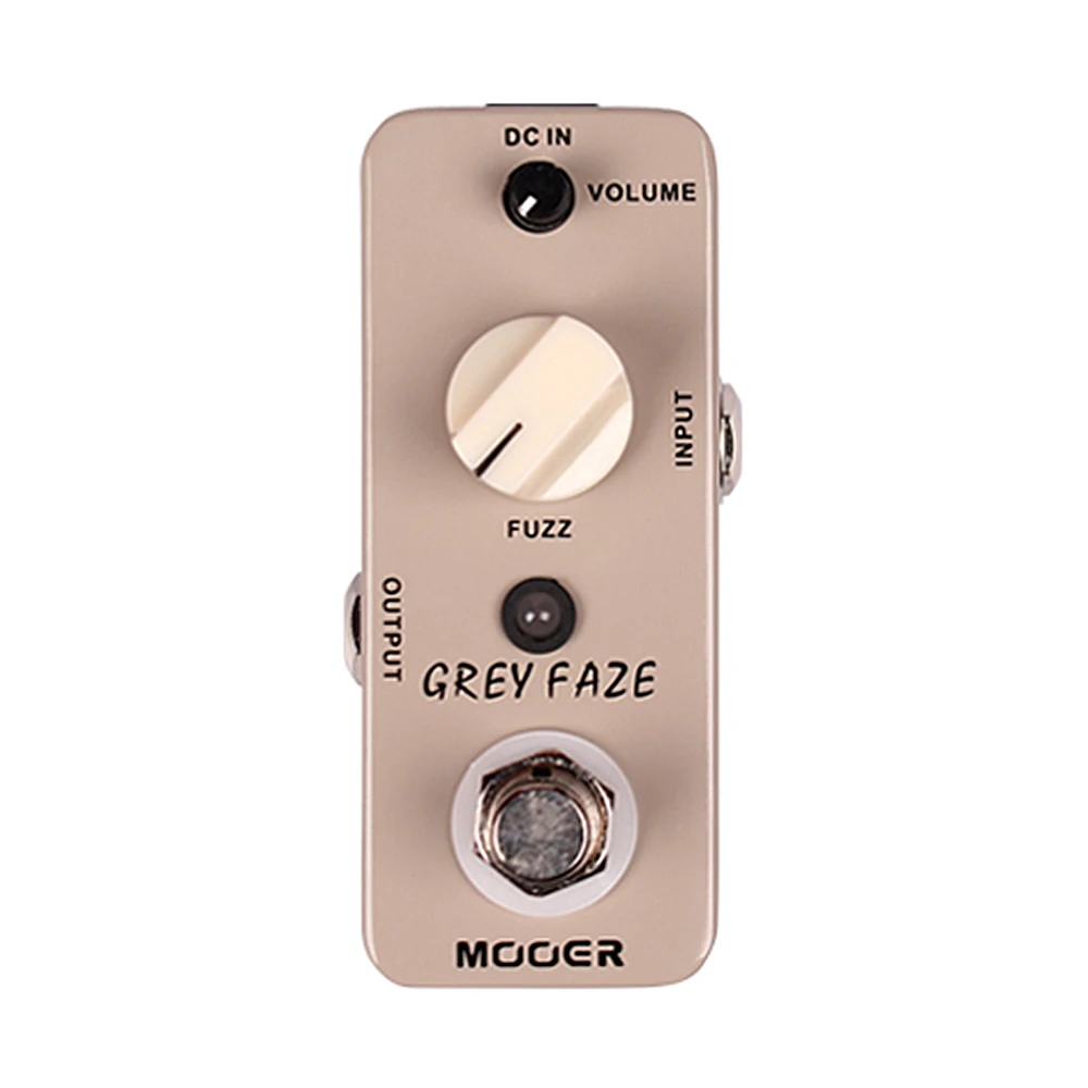 Mooer Grey Faze Fuzz Pedal Electric Guitar Effect Pedal Smooth Vintage Fuzz Sound True Bypass