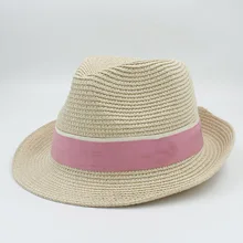 Летняя соломенная Панамка для женщин и мужчин, шляпа от солнца для элегантной леди, homberg Fedora Sunbonnet queen, Пляжная Панама, шляпа, Гангстерская шляпа M