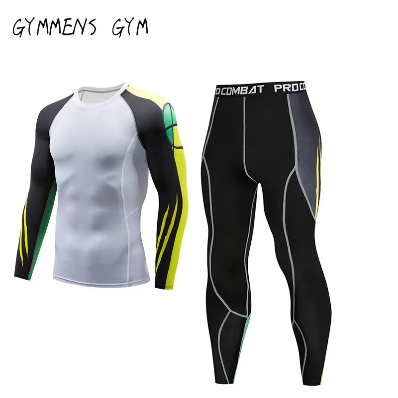 High Quality Men's Thermal Underwear Set Gym Quick-drying Tights Riding Clothes New Warm Ski Underwear Sport suit