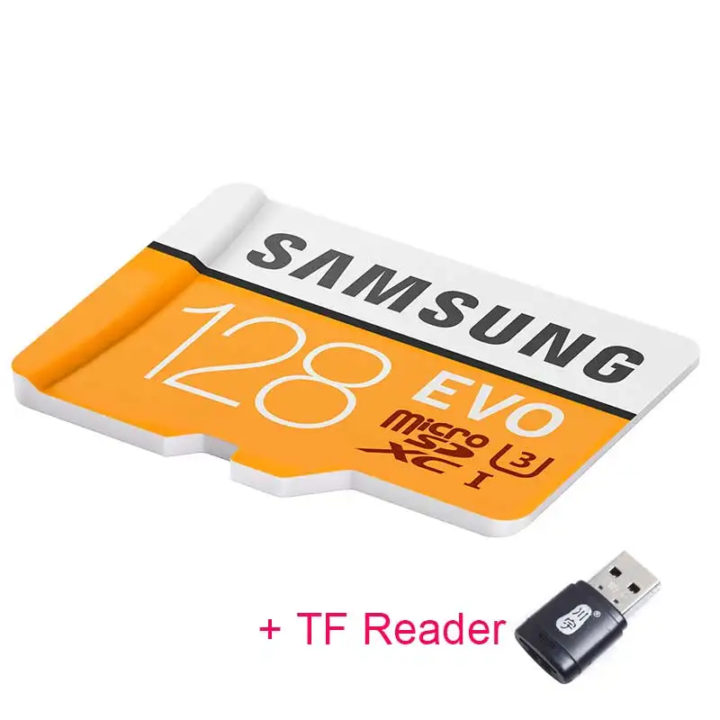 Карта памяти samsung 64 Гб micro sd 256 ГБ 128 ГБ tarjeta mini sd carte microsd 4K HD SDXC класс 10 для мобильного телефона UVA cartao Memoria - Емкость: MP128G-TFReader