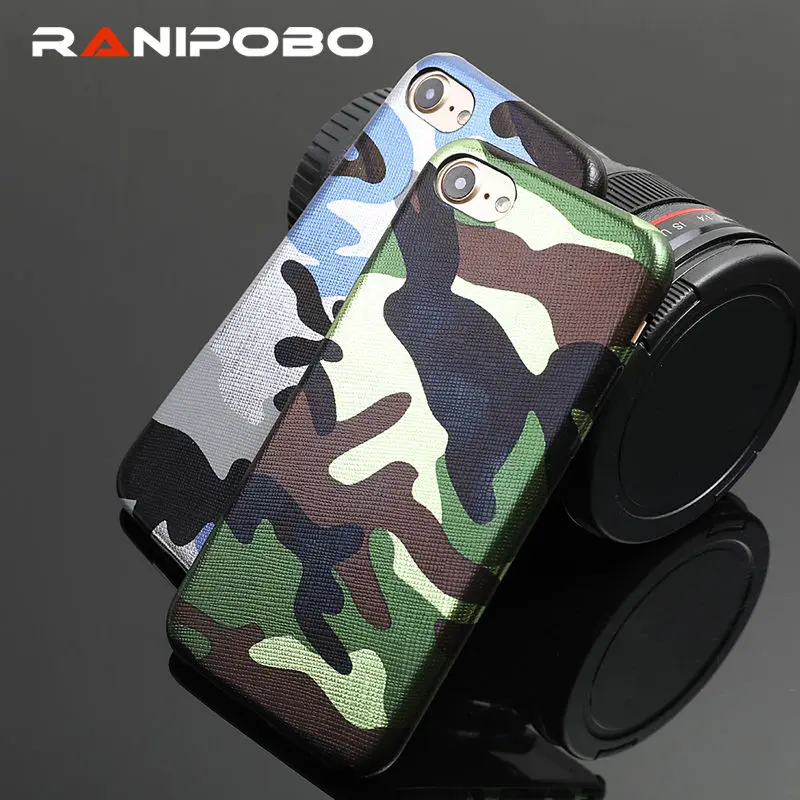 Cool Army Green Camouflage Phone Case For iPhone X 5 5S SE 6 6S Plus 7 7Plus 8 8Plus Soft TPU