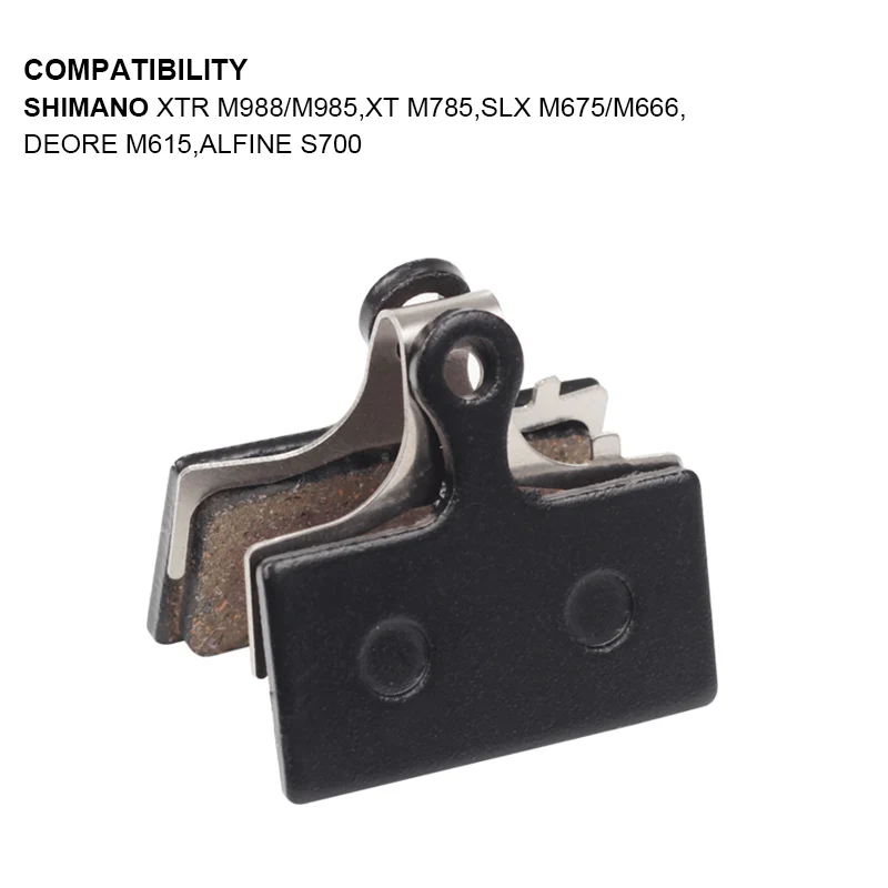 Дисковые Тормозные колодки BIKEIN 4 пары резиновые для горных велосипедов Shimano M988 M985