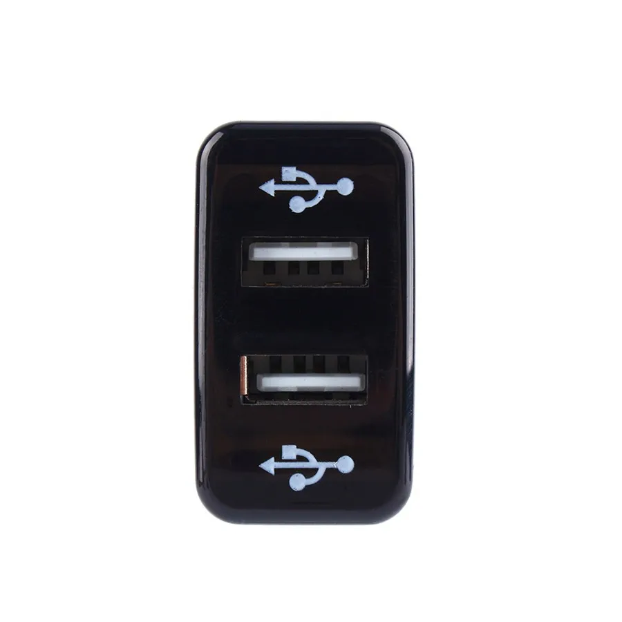 Двойной usb-авто автомобильный телефон КПК DVR зарядное устройство адаптер 2.1A DC 12 V w/предохранитель для ТОЙОТА Виго