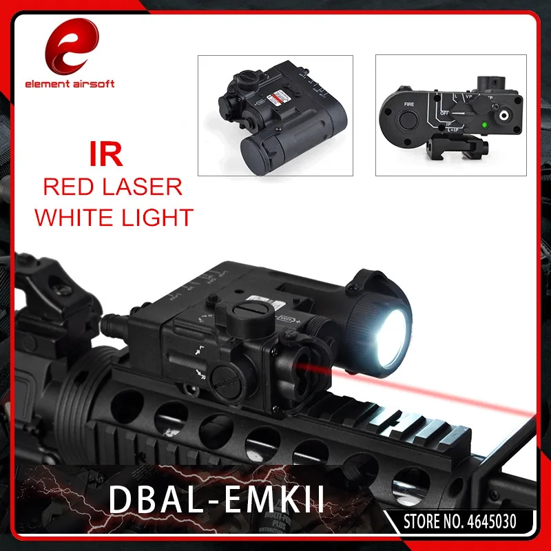 

Element Airsoft Weapon Lights Tactical DBAL-EMKII IR Laser Led Torch Multifunction IR Laser Illuminator DBAL-D2 Flashlight Black