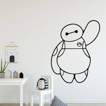 

Modern Big Hero Home Decor Wall Stickers Living Room Bedroom Removable Decor Wall Decals