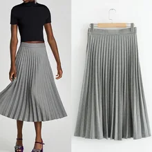 Высокое качество Новая мода Стиль Популярные Хаундстут плиссированные юбки для женщин