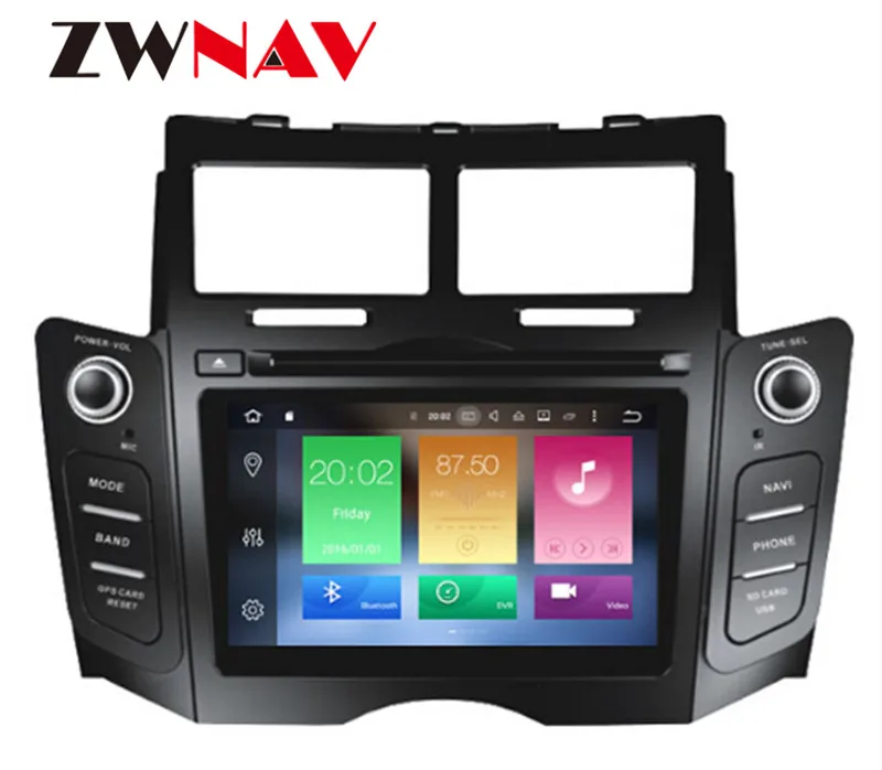 Top Android 8.0 8 Core RAM 4GB ROM 32GB Car Screen Radio For Toyota Yaris 2005-2011 Black Car DVD Player GPS Navigation Doble DIN 16