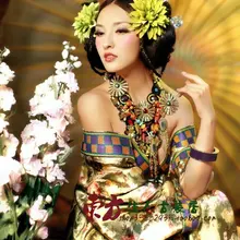 Роскошный костюм ханфу кимоно японской гейши классический сексуальный костюм женская одежда