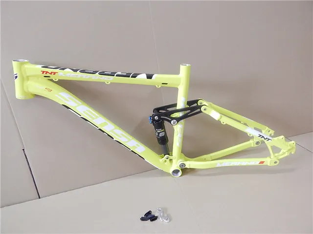 Best price at $421 Cheap original SENSA Aluminum alloy mountain bike 26 17inch soft shock absorber xc am down hill suspension rear shock bicycle frame