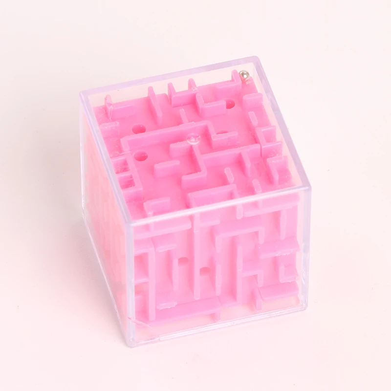 

3D Cube Puzzle Brain Teaser Mini Maze Magic Game Plastic Materials Anti-pressure Box Toys for Kids And Adult