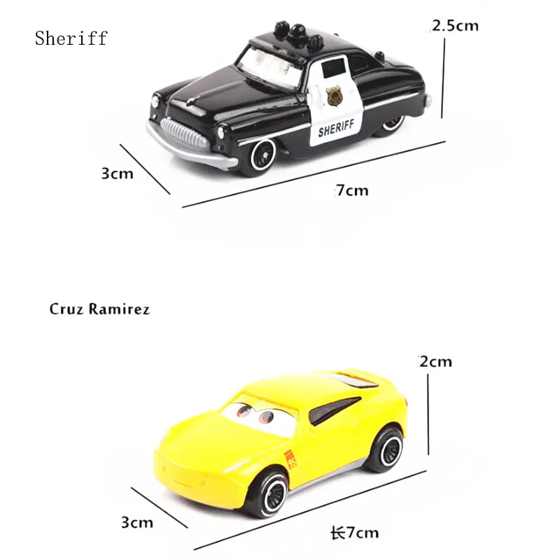 Новая 7 шт./компл. Disney Pixar машина 3 Lightning McQueen Jackson Storm Mater Mack Uncle Truck 1:55 литой