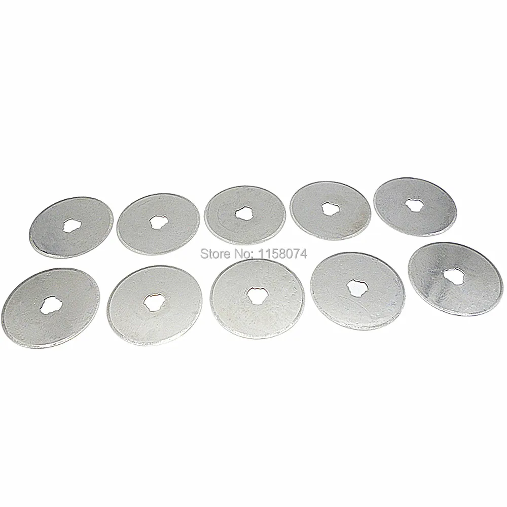 

10pcs 45mm Rotary Cutter Blades Quilters Sewing Cut Fabric Leather Craft Vinyl Paper Spare Blade Cutter Patchwork Quilting Blade