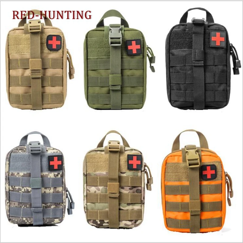 

7 Color Outdoor EDC Molle Tactical Pouch Bag Emergency First Aid Kit Bag Travel Camping Hiking Climbing Medical Kits Bags