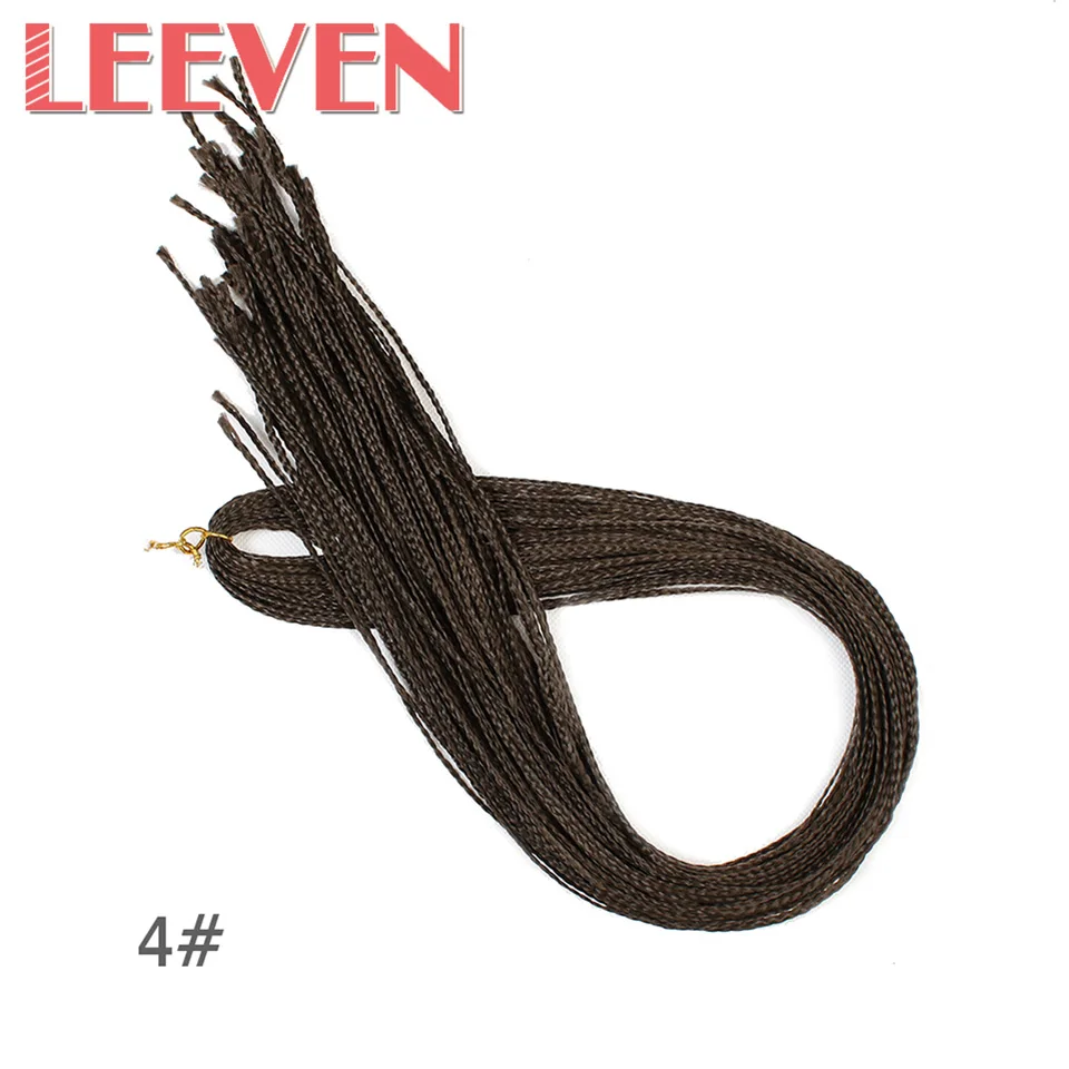 Leeven 28 ''45 г синтетические Zizi Box косы крючком косы для наращивания волос Плетение волос Розовый написать фиолетовый волокно - Цвет: #4