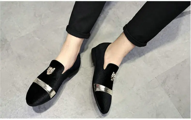  Men's Casual Shoes Moccasins Mens Shoes Casuals Mens Shoes Casual Slip On White Slip-On Men Loafers Men Loafers Velvet Big Size (2)