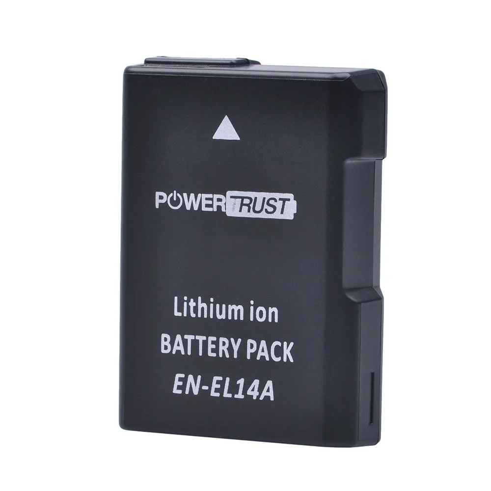 PowerTrust 1x1500 мА/ч, EN-EL14 EN-EL14a RU EL14 Батарея+ светодиодный Dual USB Зарядное устройство для Nikon D300 D5300 D5200 D5100 D3300 D3200 D3100