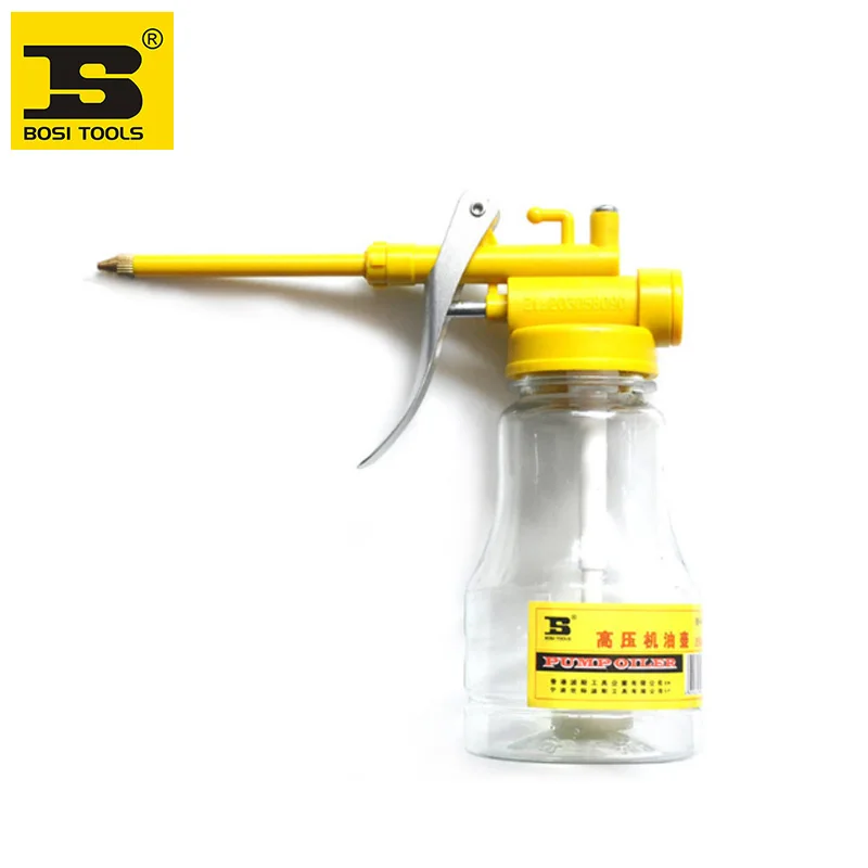 

Free shipping BOSI Transparent high pressure machine oil can