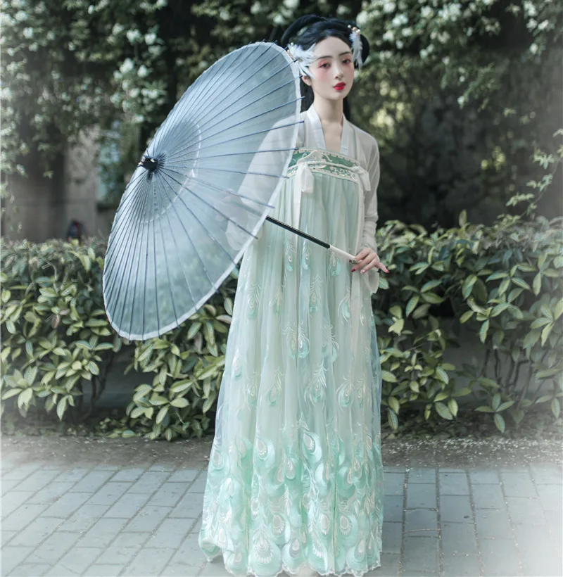 Китайский национальный танец костюм элегантный Hanfu для женщин певцов сценическая одежда Восточное представление одежда карнавальный наряд DC2344