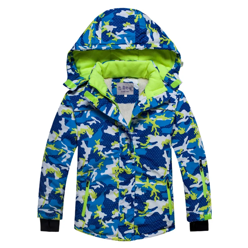 Зима-30, детский зимний костюм, пальто комплекты лыжных костюмов уличная одежда для катания на лыжах и сноуборде для мальчиков и девочек Водонепроницаемая теплая куртка+ штаны