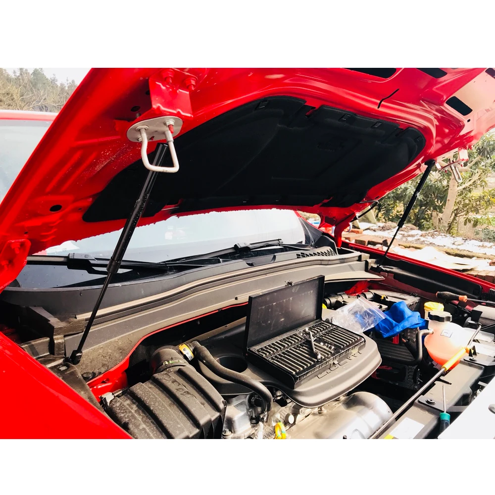 JY 2PCS Hood Damper Lift Strut Support Rod Hydraulic Hood Jackstay Car