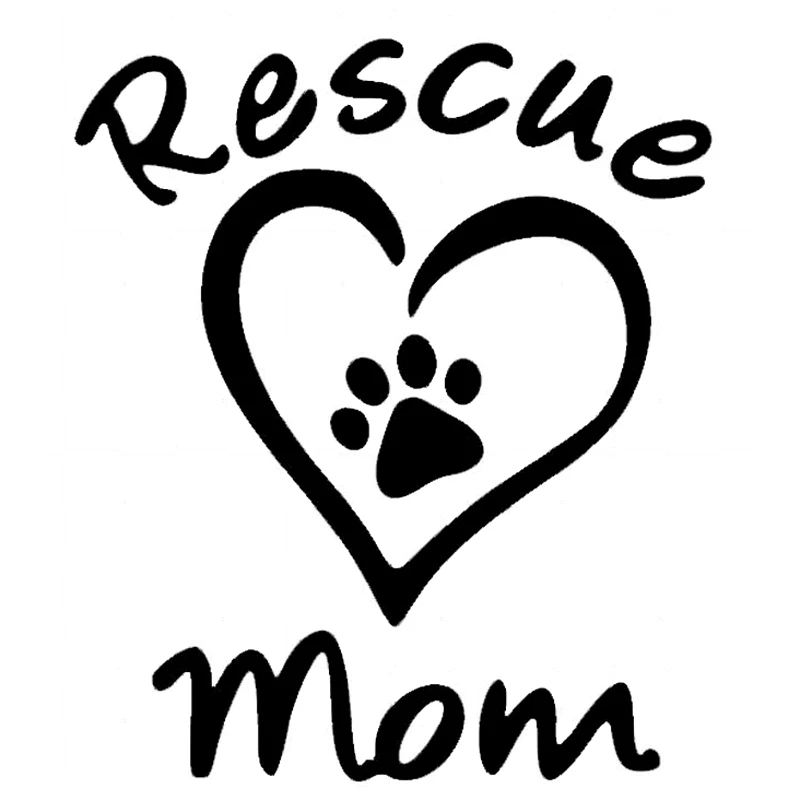 Download 9cm*10.6cm Rescue Mom Fashion Car Styling Car Sticker ...