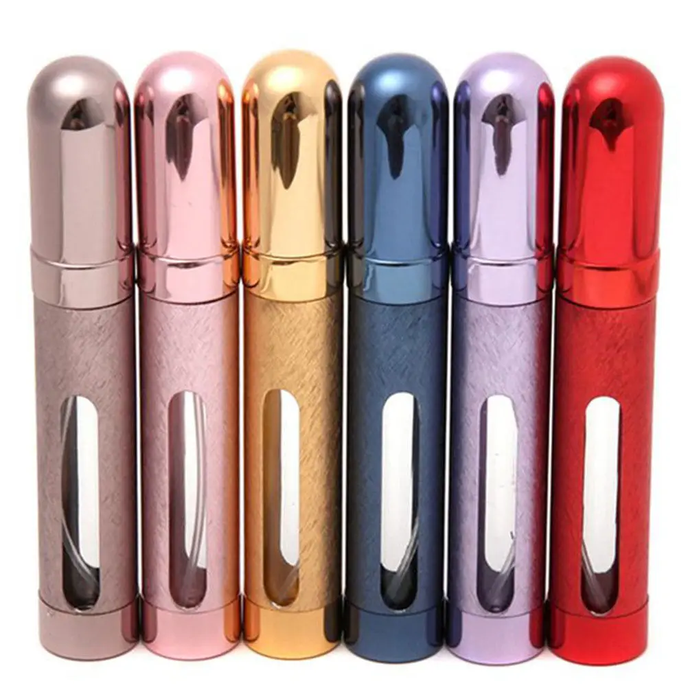 12 мл портативный парфюм косметические контейнеры мини алюминиевый дорожный парфюм распылитель самонакачанный многоразовый дозатор