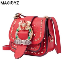 Berühmte Marke frauen Umhängetasche Mode diamanten Nieten Frauen kleine Klappe tasche Lady Crossbody Taschen Bolsa Feminina