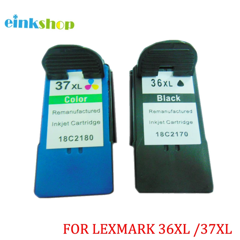 Einkshop 36xl 37xl для Lexmark 36 37 картриджи с чернилами X3650 X4650 X5650 X5650es X6650 X6675 Z2420 принтер|ink