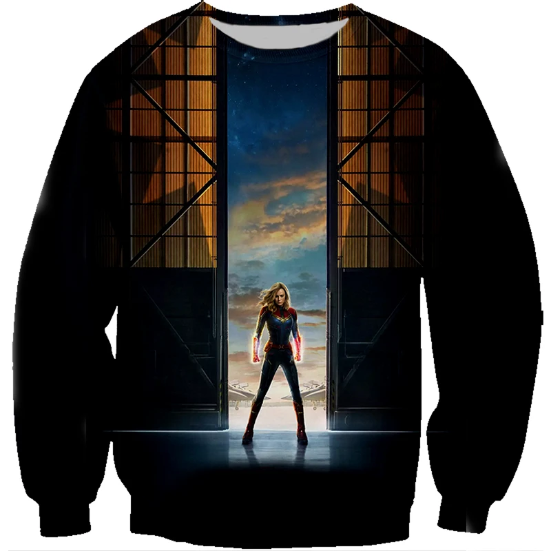 

PLstar Cosmos men women clothing 2019 movie hot sale sweatshirts Marvel Avengers 4 Captain Marvel 3D Print Hoodies Streetwear-10