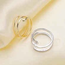 Кольцо с креплением, жемчужные аксессуары, регулируемый размер, 925 пробы, серебряное кольцо, ювелирное изделие, сделай сам, без жемчуга