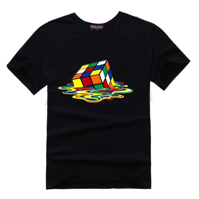The-Big-Bang-Theory-2014-Casual-Men-T-Shirt-Cotton-Magic-Rubik-s-Cube-Element-Printed