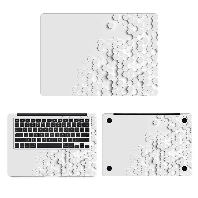 Белые 3D бриллианты ноутбук полное покрытие кожи для Apple Macbook Наклейка Pro Air retina 1" 12" 1" 15 дюймов Mac Book Защитная Наклейка