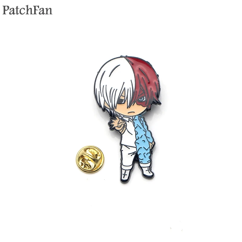

Patchfan My hero academia cartoon Zinc tie Pins backpack clothes brooches for men women hat decoration badges medals A1505