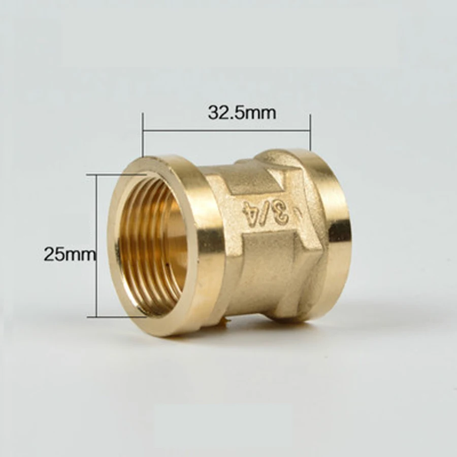 DN20 G 3/4 &quotBSP Женская муфта латунный фитинг для труб соединитель водопроводный